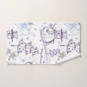 kerstelementen Snowman Sketch Bad Handdoek (Handdoek)