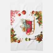 kerstelementen theedoek (Verticaal)