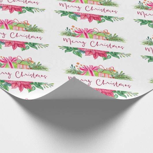 Kerstelementen Verwarde kerstcadeaupapier Cadeaupapier (Hoek)