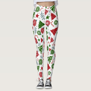 Kerstelementenpatroon Leggings