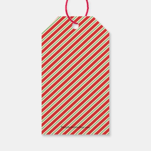 Kerstelf cadeaulabel (Achterkant)