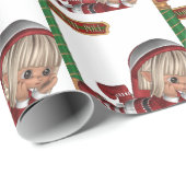 KerstElf Cadeaupapier (Rol Hoek)