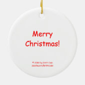 KerstElf Keramisch Ornament (Achterkant)