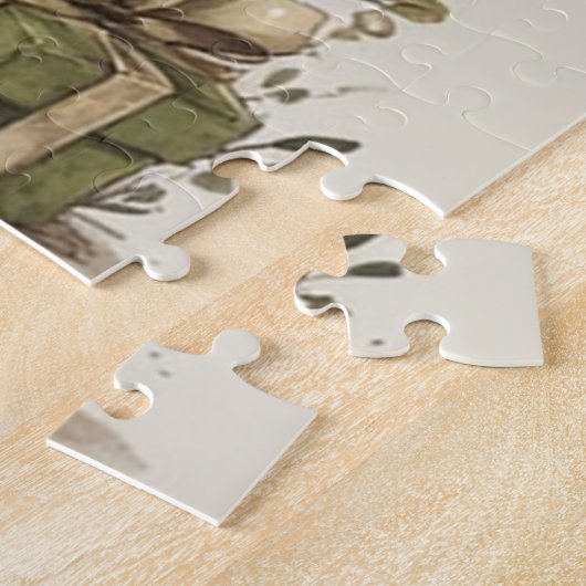 Kerstelf legpuzzel (Zijkant)