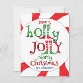 Kerstelf met Kerstmis Feestdagenkaart (Voorkant)