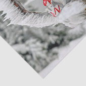Kerstelf Sneeuwbomen Tissuepapier (Detail)
