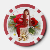 Kerstelfje rPoker Chip (Achterkant)