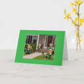 "KERSTELFJES MET KERSTWENSEN" KAART (Gele Bloem)