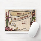 Kerstelfjes Muismat (Met muis)
