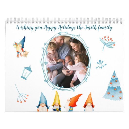 Kerstelfjeskalender met foto's kalender (Hoes)