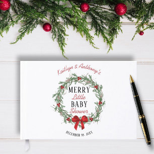 Kerstelijke Baby Shower Gastenboek