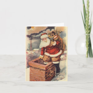 Kerstelijke dank je wel Vintage Bedankkaart