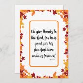 Kerstelijke Dankdag Feestdagenkaart (Voorkant / Achterkant)