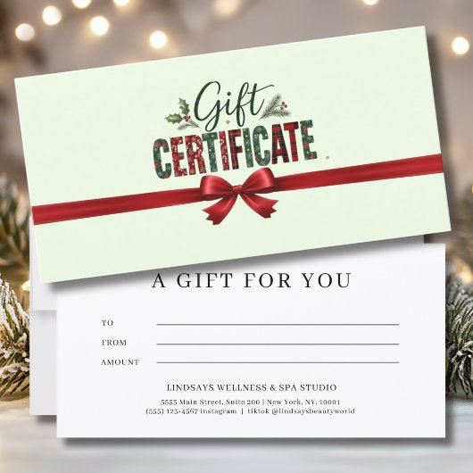 Kerstelijke Kerstboog Script Bedrijfs Certificaat