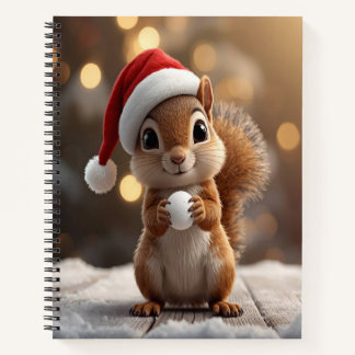 Kerstelijke Notitieboek met Spiraalband en Aardige