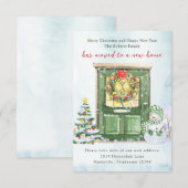 Kerstelijke verhuis aankondiging (Voorkant / Achterkant)