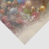 Kerstelijke Watervlekkerige Kerstmuis Decoupage Tissuepapier (Detail)