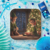 KerstElves Papieren Bordje (Feest)