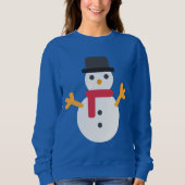 Kerstemoji snowman, sweatshirt (Voorkant)