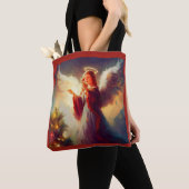 Kerstengel 3 draagtas (Dichtbij)