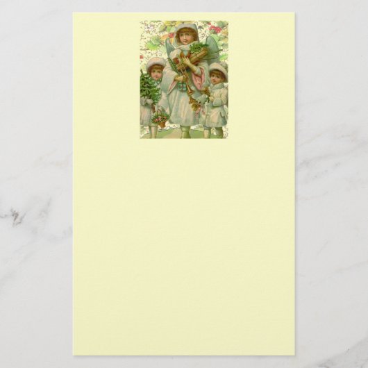 kerstengel briefpapier (Voorkant)