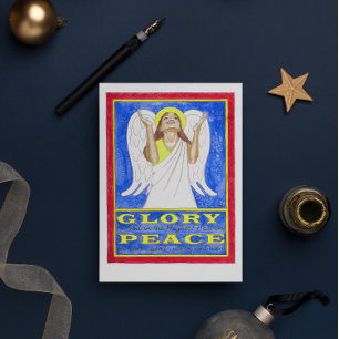 kerstengel Christelijk Feestdagen Kaart