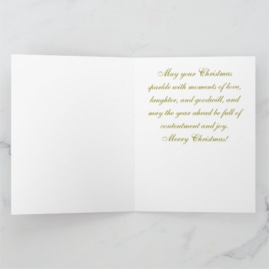 Kerstengel en kind uit de oude doos kaart (Binnen)