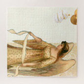 Kerstengel en siervoorwerpen legpuzzel (Horizontaal)