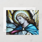 kerstengel feestdagenkaart (Voorkant / Achterkant)