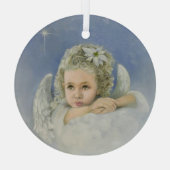 kerstengel glas ornament (Achterkant)