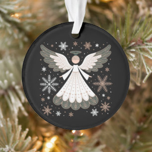 Kerstengel Glitter Christelijk Kerstmis Religieus Ornament