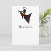 kerstengel kaart (Staand voorkant)