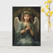 kerstengel kaart (Gele Bloem)