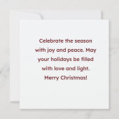 kerstengel kaart (Achterkant)