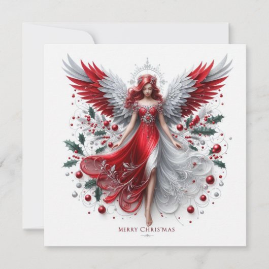 kerstengel kaart (Voorkant)