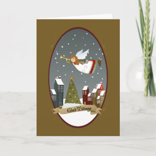 kerstengel Kaarten voor begroeting/kerstkaarten
