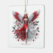 kerstengel keramisch ornament (Links)