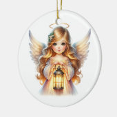 Kerstengel Keramisch Ornament (Links)