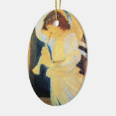 kerstengel keramisch ornament (Links)