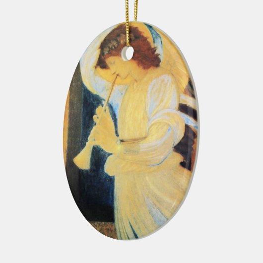 kerstengel keramisch ornament (Links)