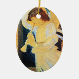 kerstengel keramisch ornament