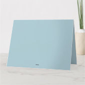 Kerstengel met lam in de wintervrede kaart (Achterkant)