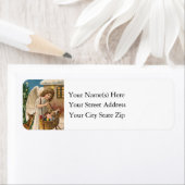 Kerstengel met Speelgoed Vintage Etiket (Insitu)