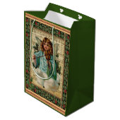 Kerstengel met Violin Medium Cadeauzakje (Achterkant Gekanteld)