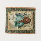 Kerstengel met Violin Wandkleed (Voorkant (horizontaal))