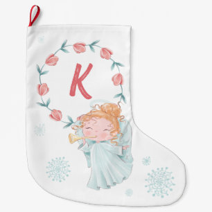Kerstengel Monogram Grote Kerstsok