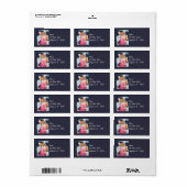 kerstengel Mouse Ringing Bell Waterverf Art Etiket (Full Sheet)