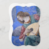 Kerstengel Musicus Melozzo da Forlì Vaticaan Feestdagenkaart (Voorkant / Achterkant)