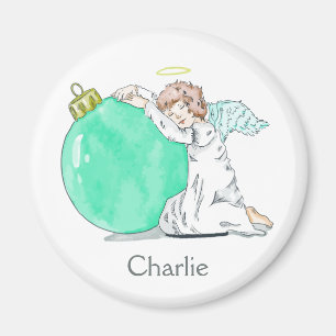 kerstengel-naammagneet magneet