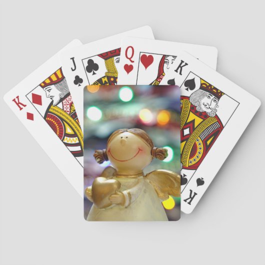 kerstengel pokerkaarten (Achterkant)